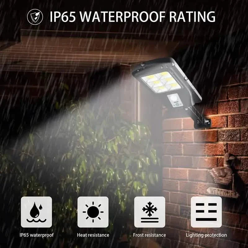 COB Solar Street Lights Remote Control Motion Sensor Security Wall Light with 3 Modes DailySale