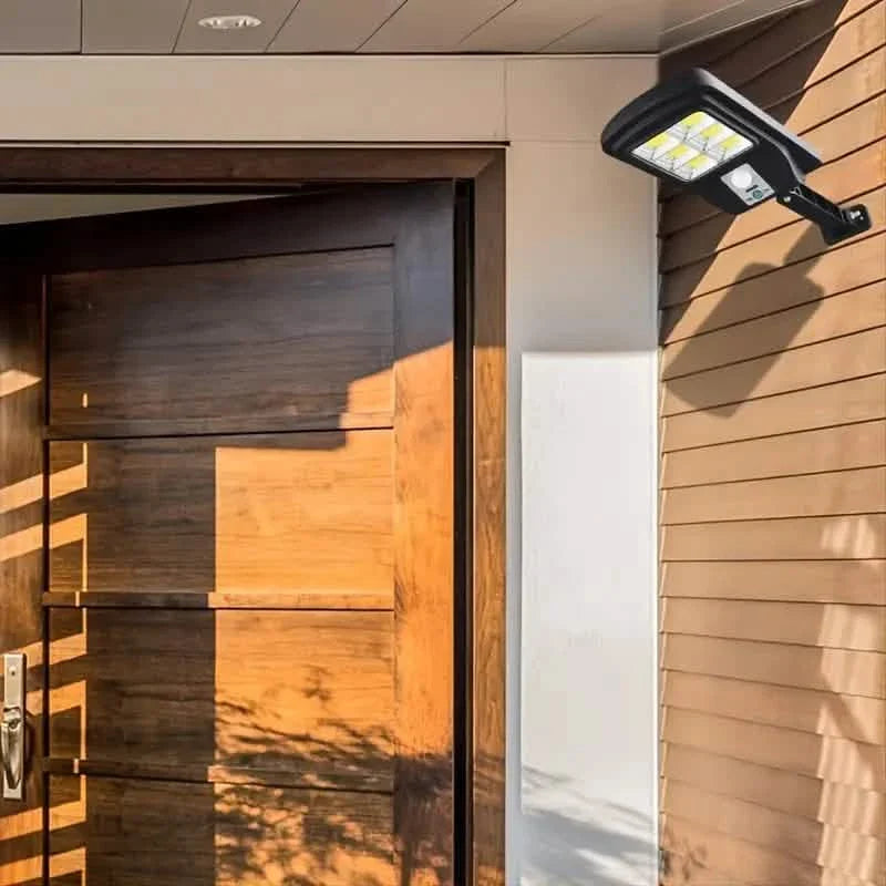 COB Solar Street Lights Remote Control Motion Sensor Security Wall Light with 3 Modes DailySale