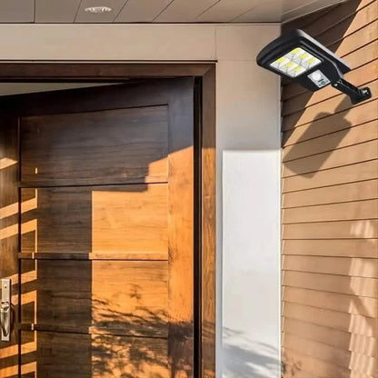 COB Solar Street Lights Remote Control Motion Sensor Security Wall Light with 3 Modes DailySale