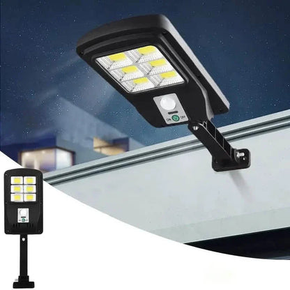 COB Solar Street Lights Remote Control Motion Sensor Security Wall Light with 3 Modes DailySale