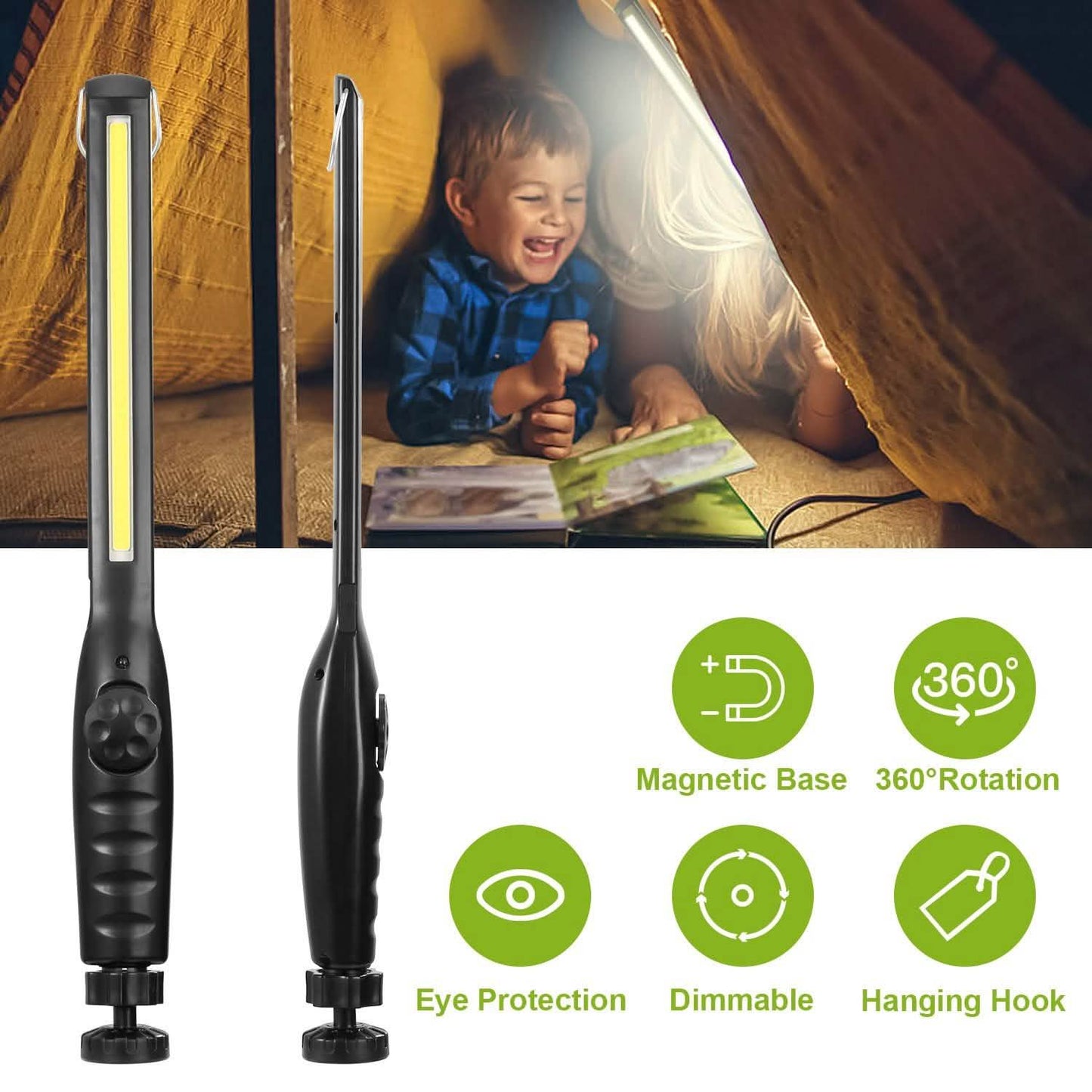 COB Work Light IPX4 Handheld Emergency LED Lamp DailySale