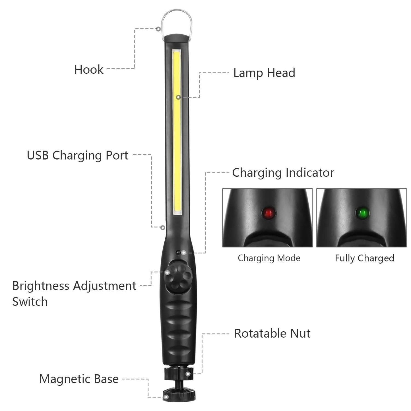COB Work Light IPX4 Handheld Emergency LED Lamp DailySale
