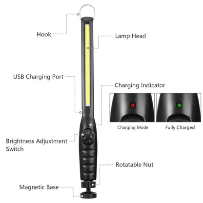 COB Work Light IPX4 Handheld Emergency LED Lamp DailySale