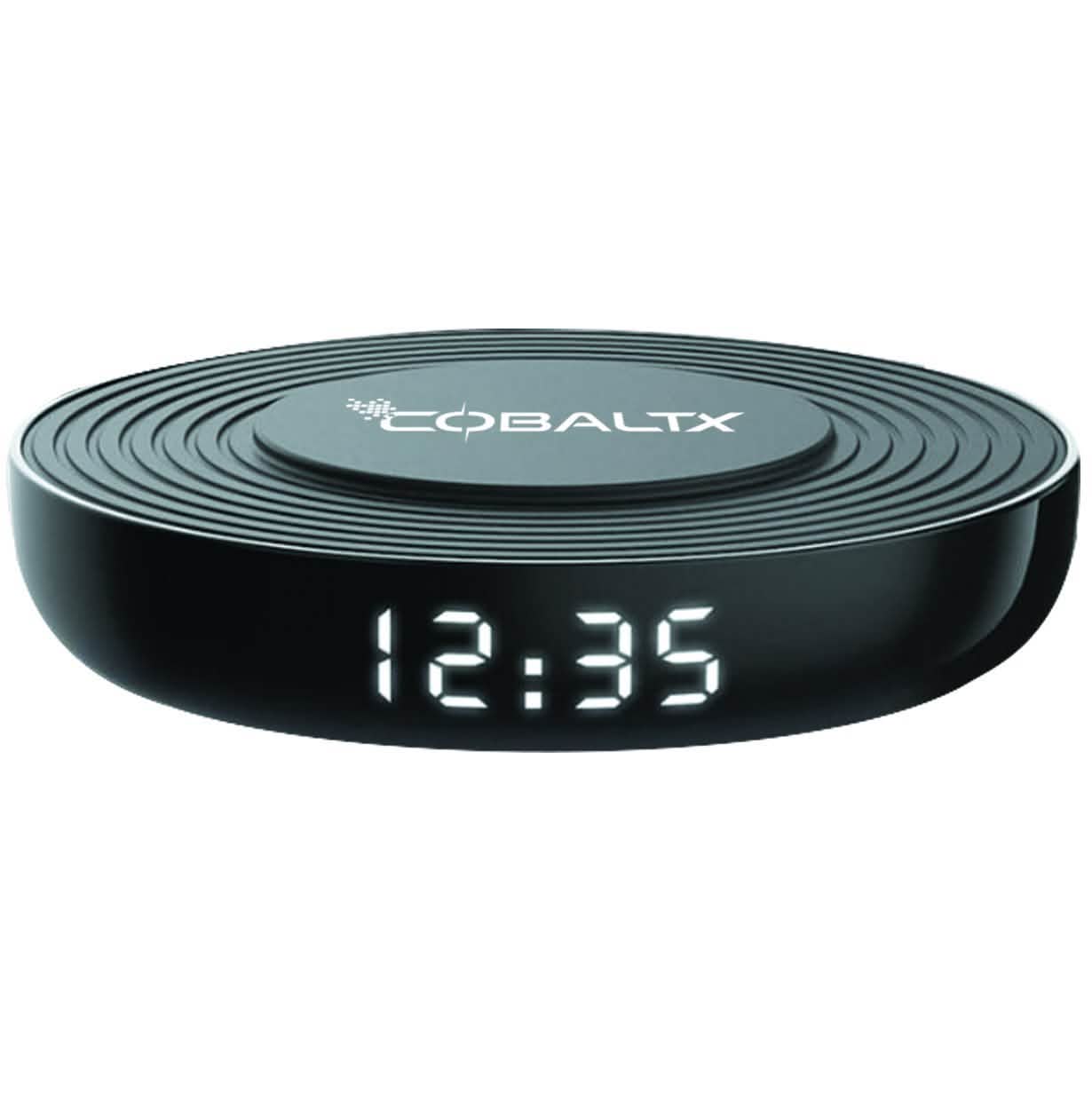 CobaltX Qi Certified Wireless Charging Pad With Digital Clock DailySale