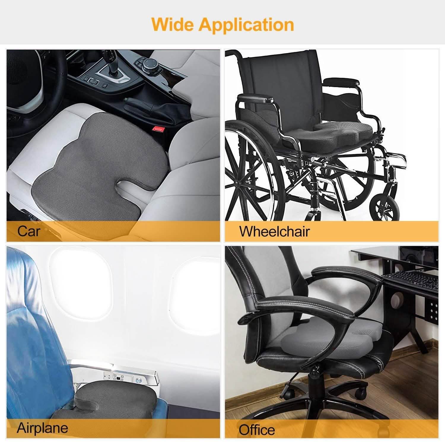 Coccyx Orthopedic Memory Foam Seat Cushion DailySale