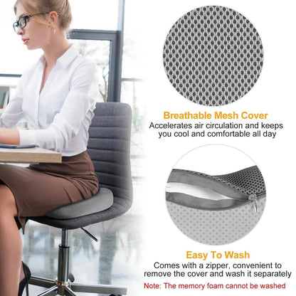Coccyx Orthopedic Memory Foam Seat Cushion DailySale