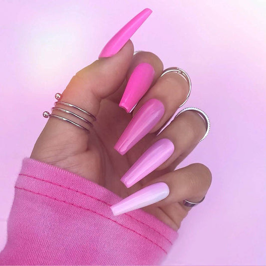 Coffin Long Fake Nails DailySale