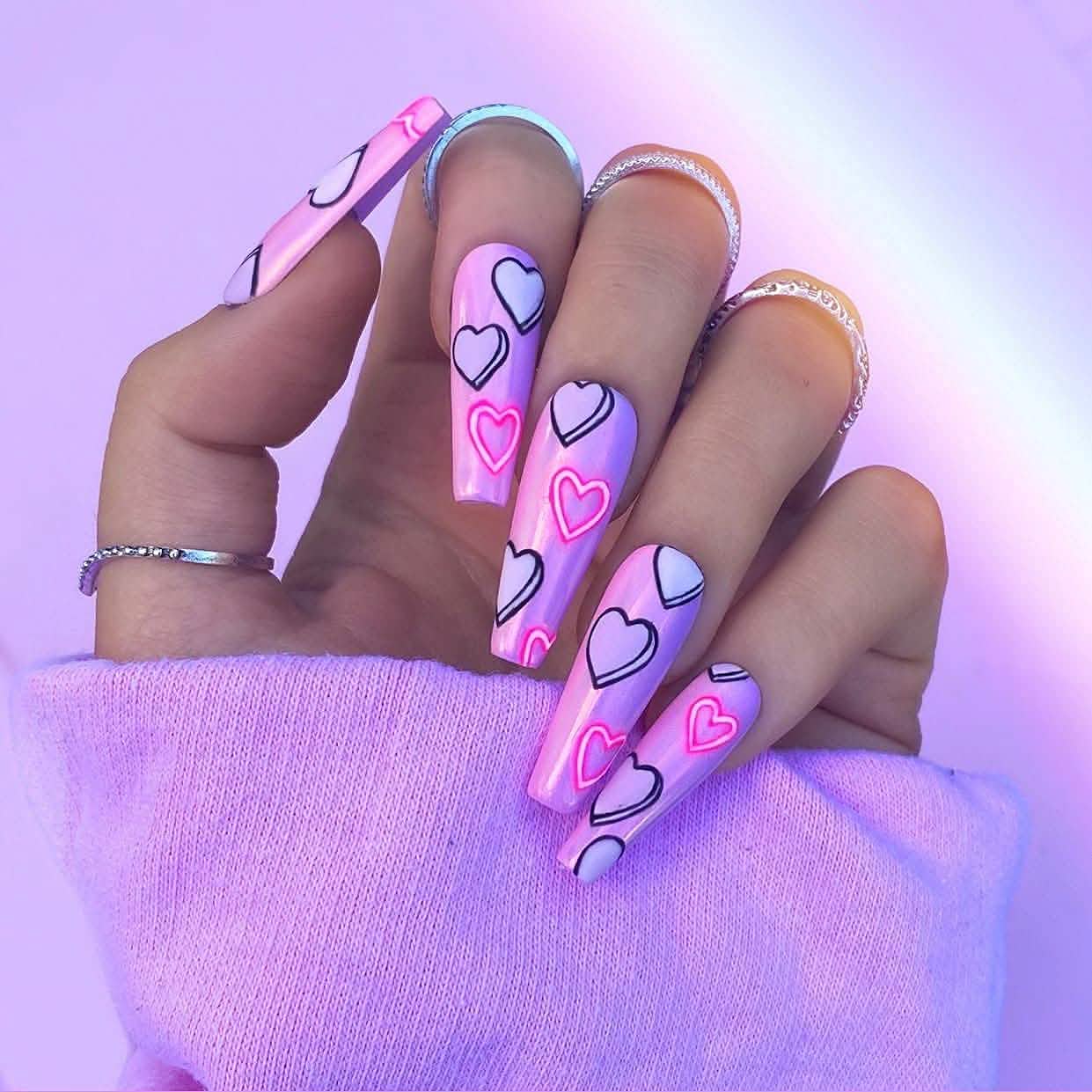 Coffin Long Fake Nails DailySale