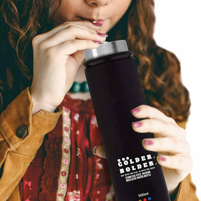 Colder Bolder Stainless Steel Double Wall Vacuum Insulated Reusable Water Bottle DailySale