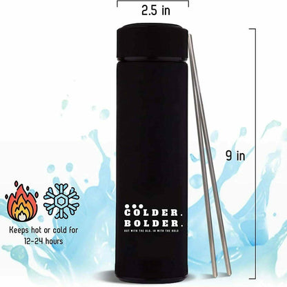 Colder Bolder Stainless Steel Double Wall Vacuum Insulated Reusable Water Bottle DailySale