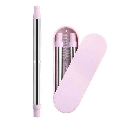 Collapsable Telescopic Reusable Drinkable Straw DailySale