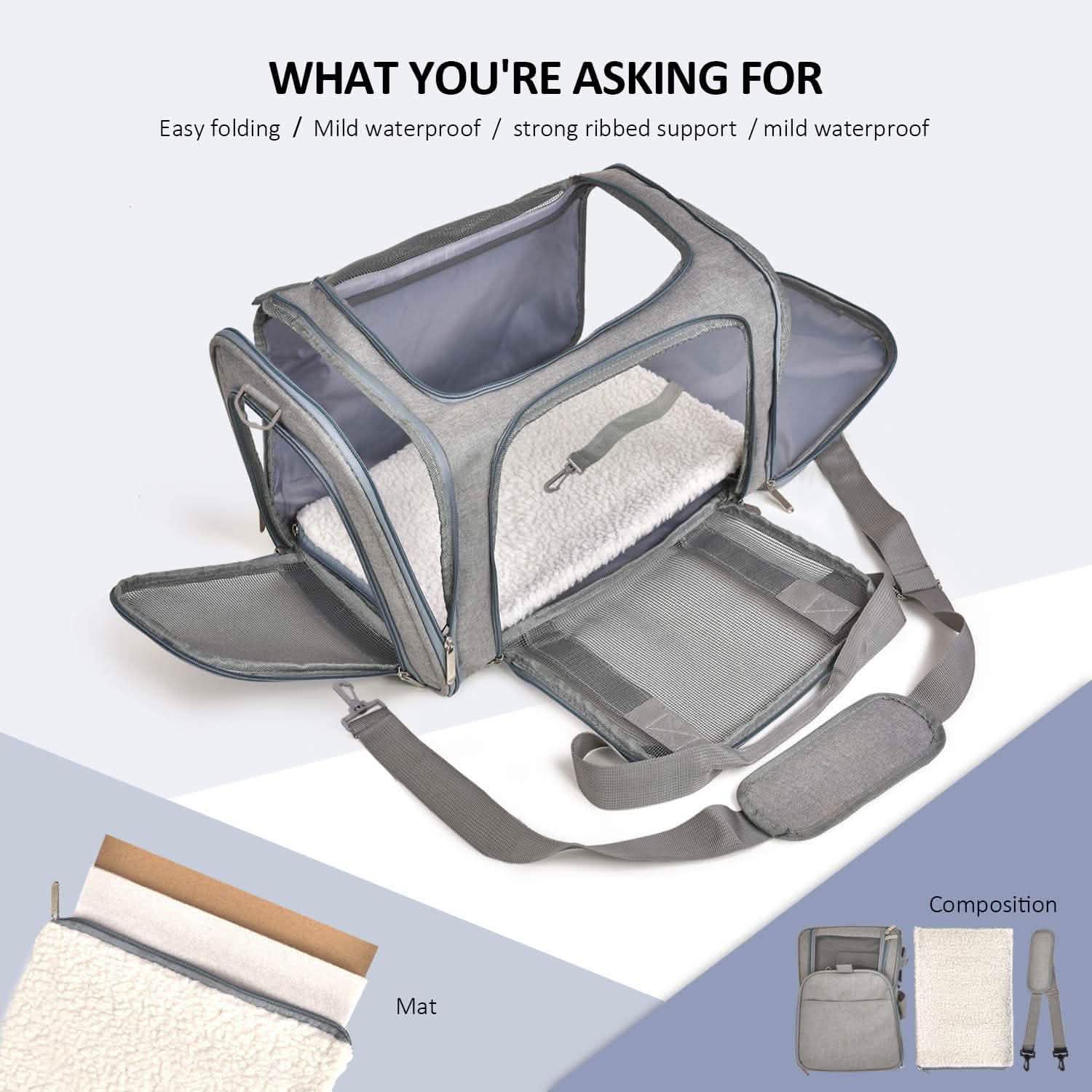 Collapsible Cat Dog Carrier DailySale