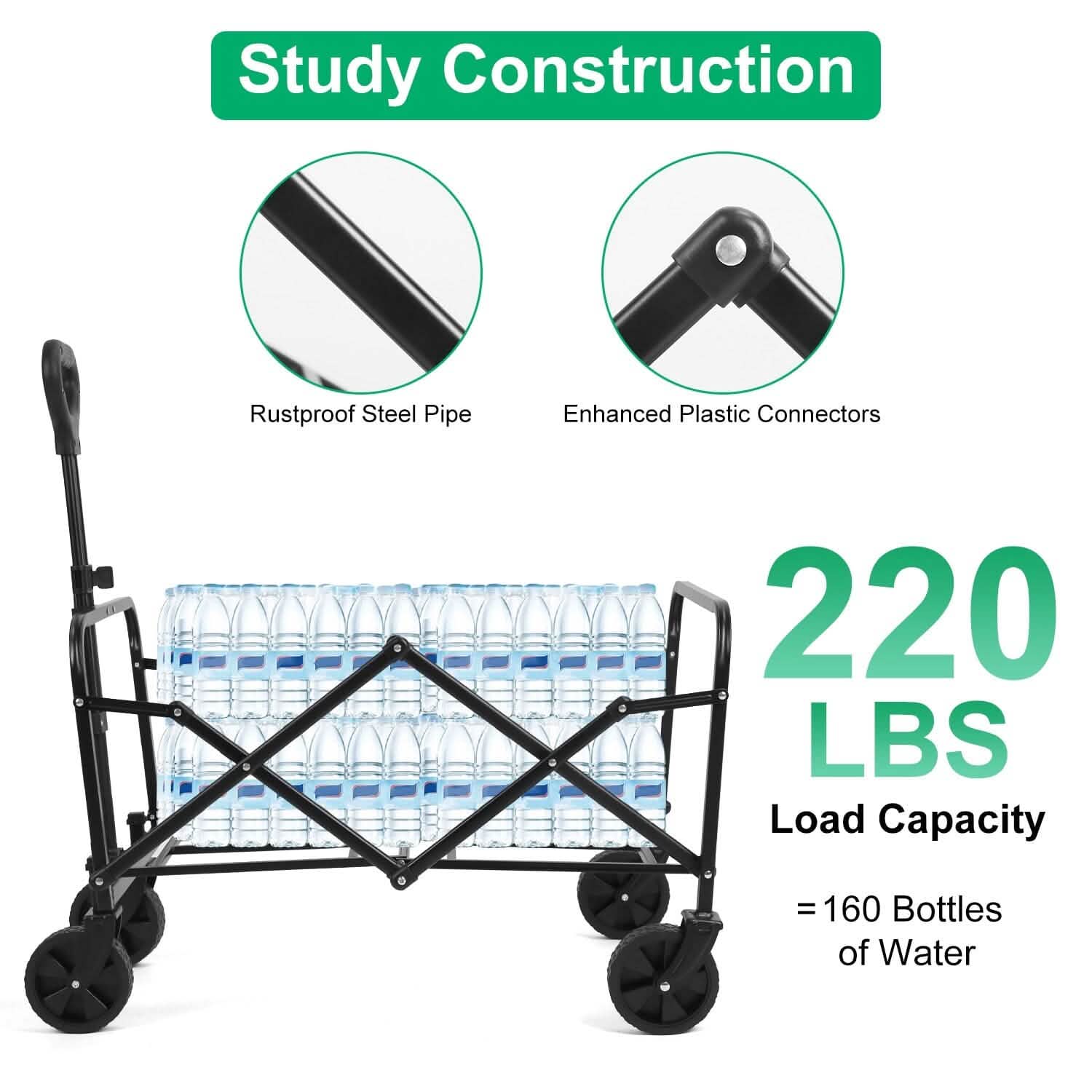 Collapsible Folding Wagon Cart DailySale