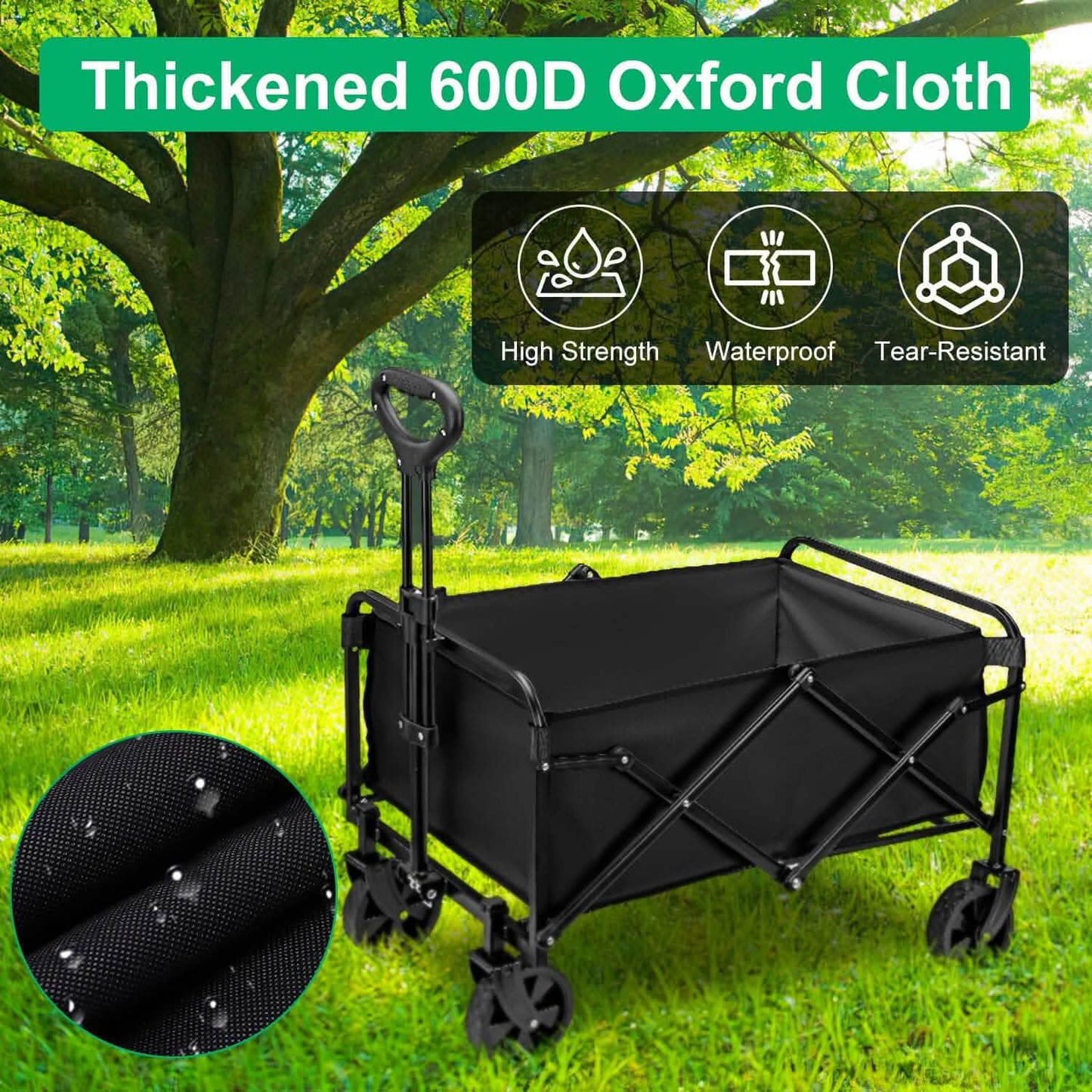 Collapsible Folding Wagon Cart DailySale