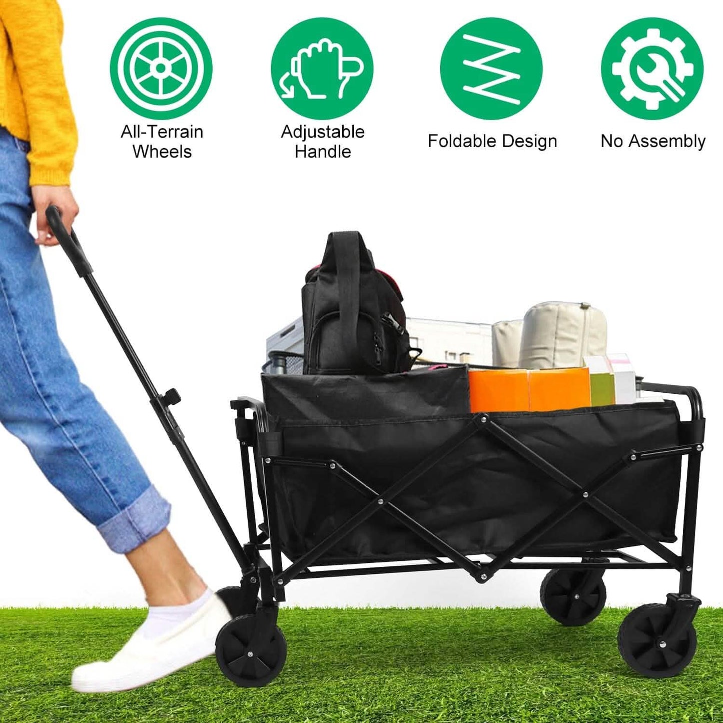 Collapsible Folding Wagon Cart DailySale