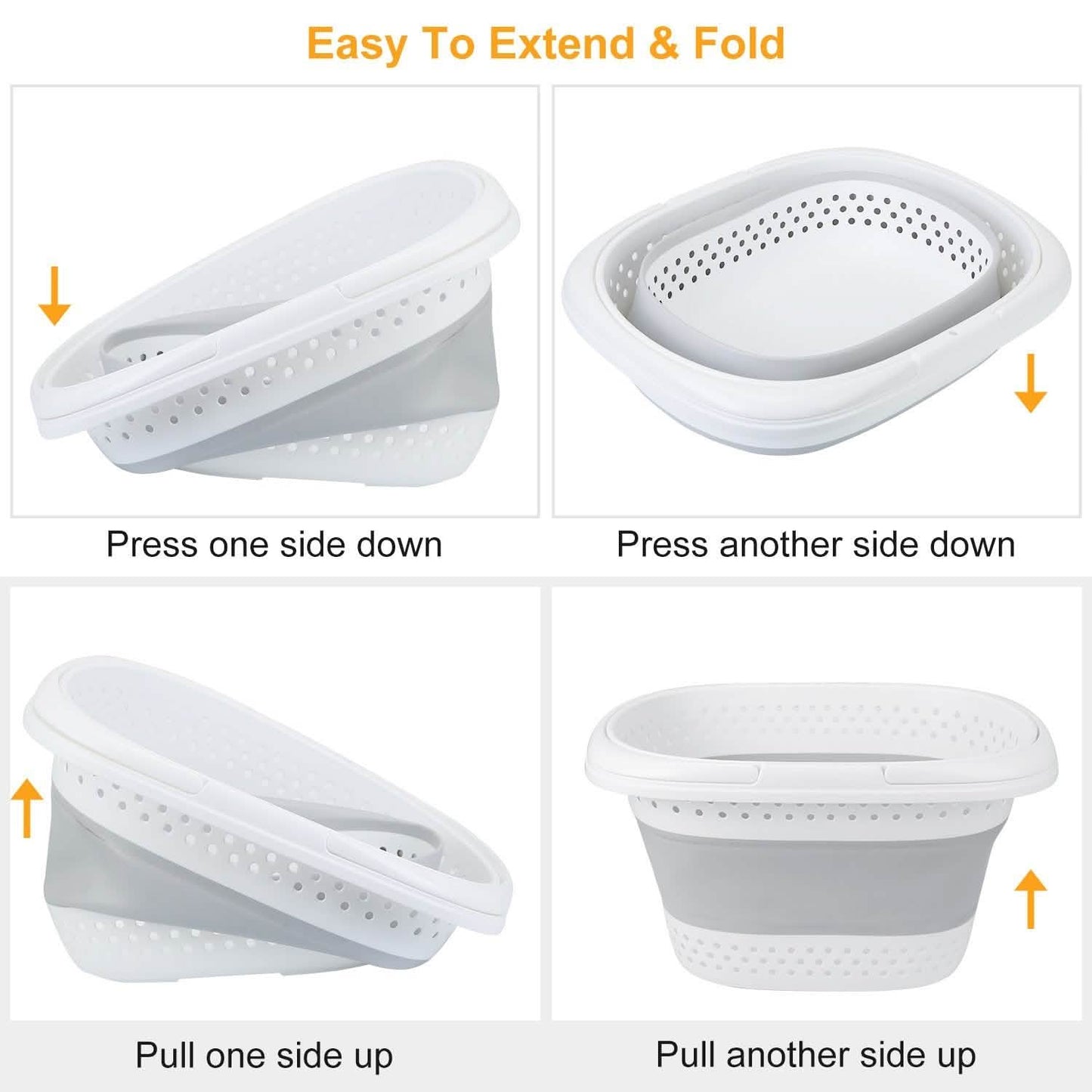 Collapsible Laundry Basket with Comfort Handle DailySale