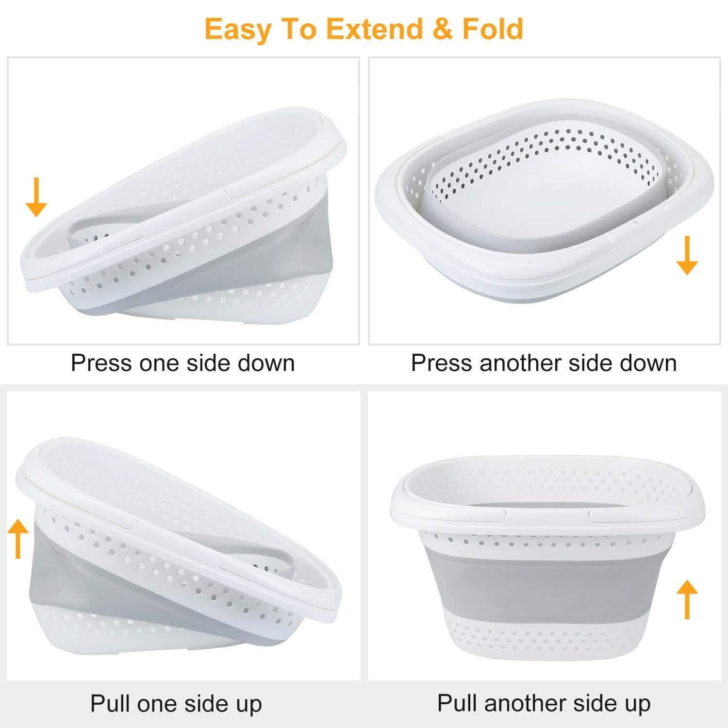 Collapsible Laundry Basket with Comfort Handle DailySale
