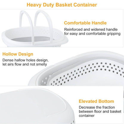 Collapsible Laundry Basket with Comfort Handle DailySale