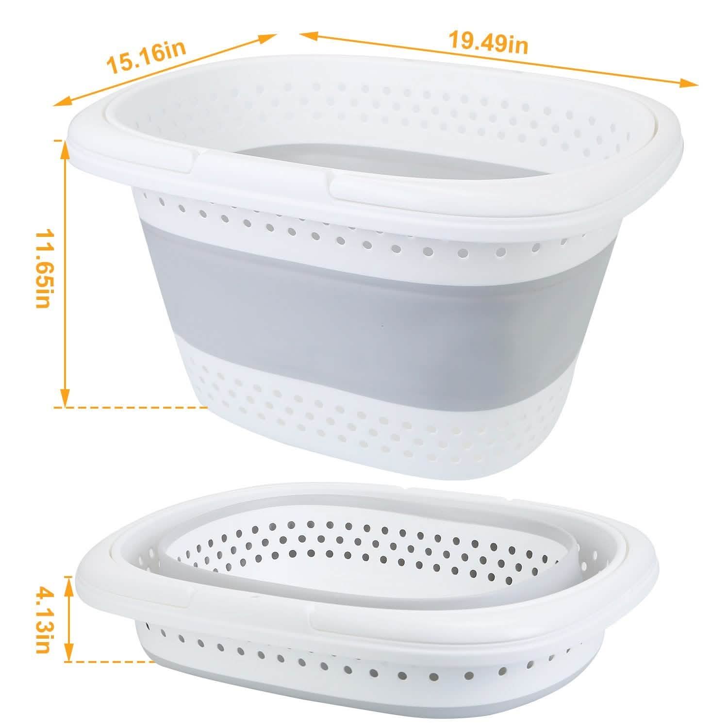 Collapsible Laundry Basket with Comfort Handle DailySale