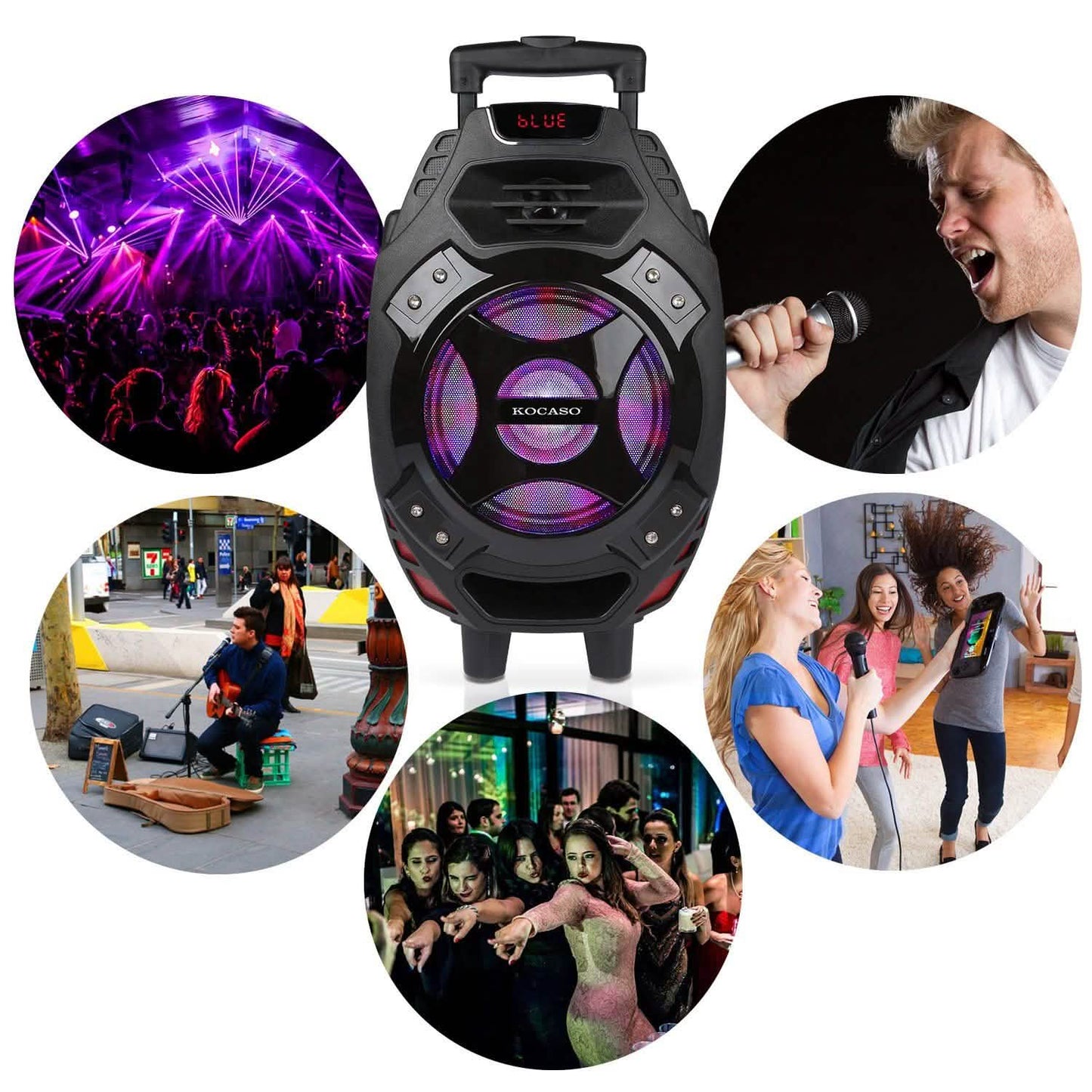 Colorful LED Portable Wireless Party Speaker DailySale