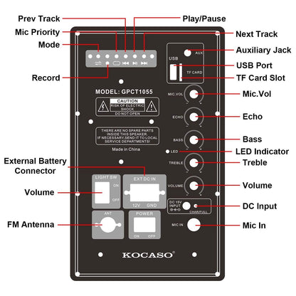 Colorful LED Portable Wireless Party Speaker DailySale
