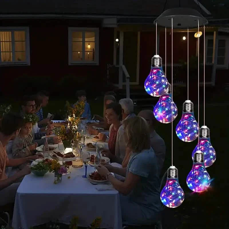 Colorful Lights Solar Wind Chimes for Outside DailySale