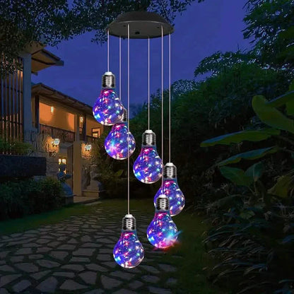 Colorful Lights Solar Wind Chimes for Outside DailySale