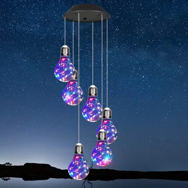 Colorful Lights Solar Wind Chimes for Outside DailySale
