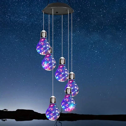 Colorful Lights Solar Wind Chimes for Outside DailySale
