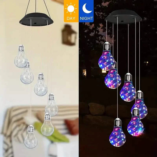 Colorful Lights Solar Wind Chimes for Outside DailySale
