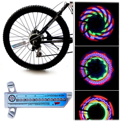 Colorful Rainbow 32 LED Wheel Signal Lights for Cycling Bikes Bicycles Outdoor DailySale