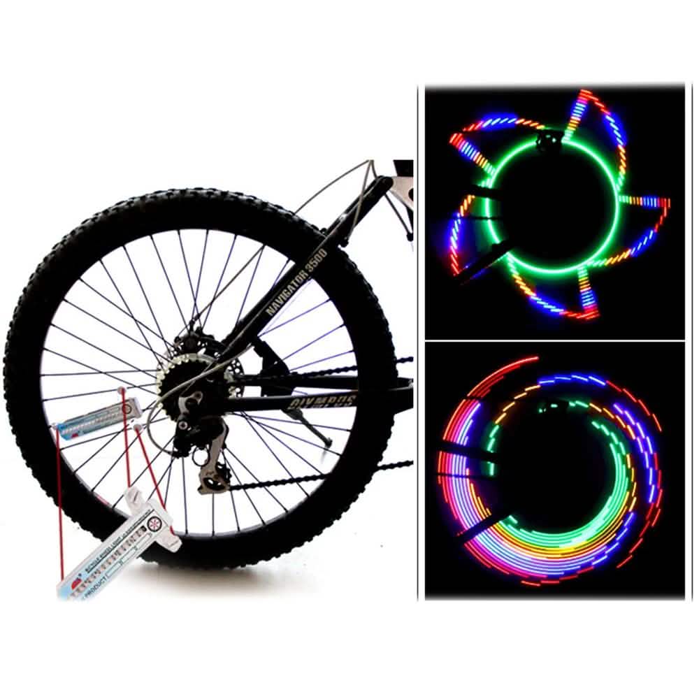 Colorful Rainbow 32 LED Wheel Signal Lights for Cycling Bikes Bicycles Outdoor DailySale