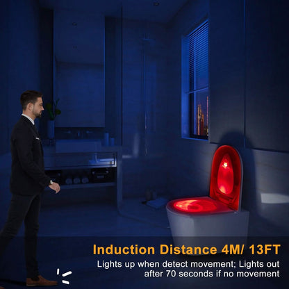 Colorful Toilet Bowl Motion Sensor Lights DailySale