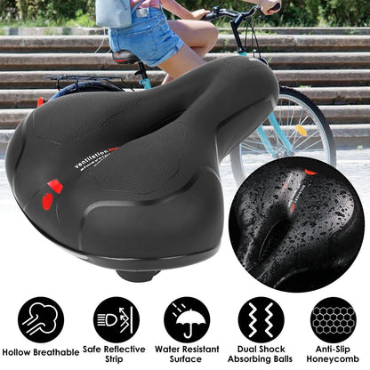 Comfortable Bike Seat Water Resistant MTB Bicycle Padded Saddle DailySale