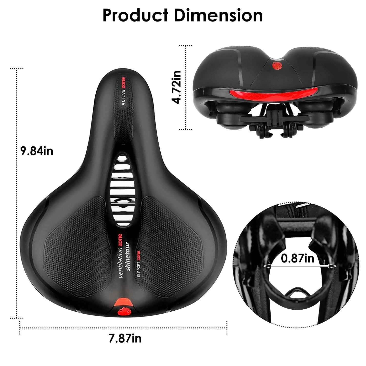 Comfortable Bike Seat Water Resistant MTB Bicycle Padded Saddle DailySale