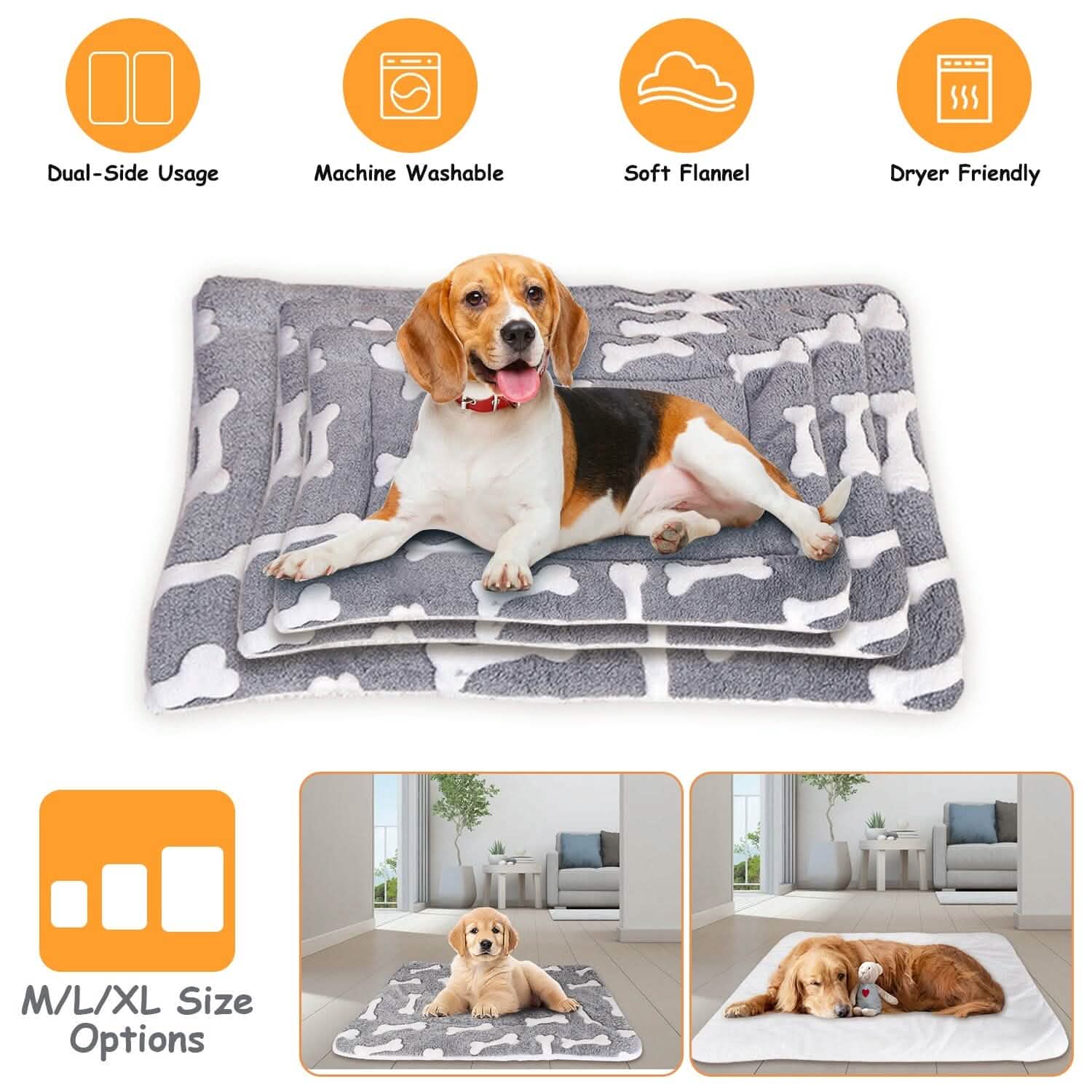 Comfortable Flannel Dog Bed Mat DailySale