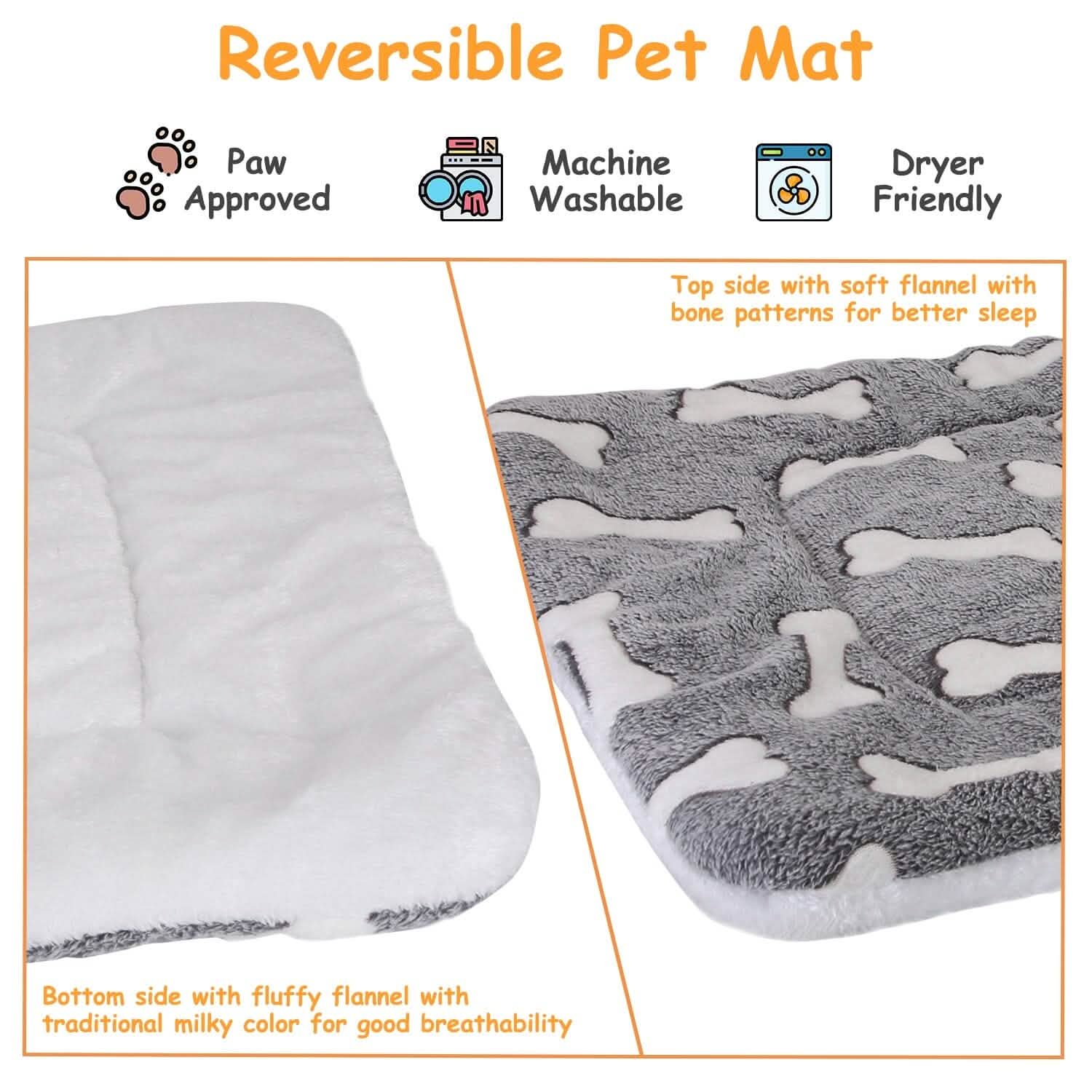 Comfortable Flannel Dog Bed Mat DailySale