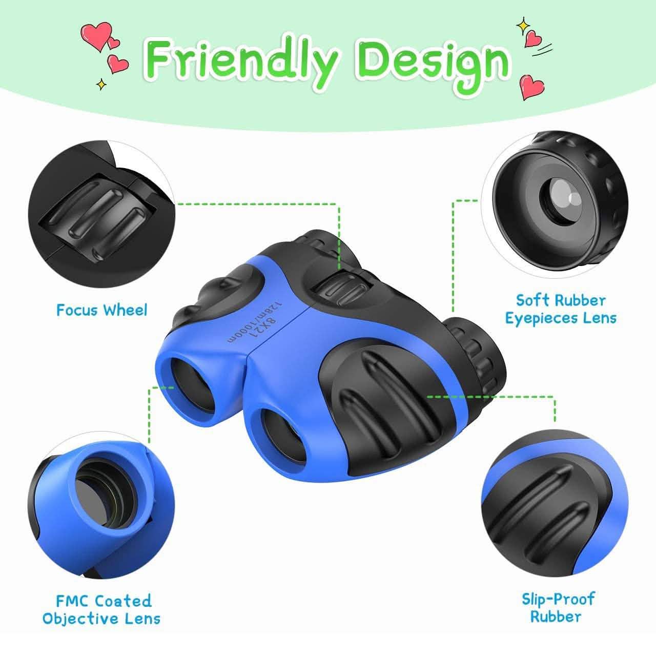 Compact High Resolution Shockproof Binoculars for Kids DailySale