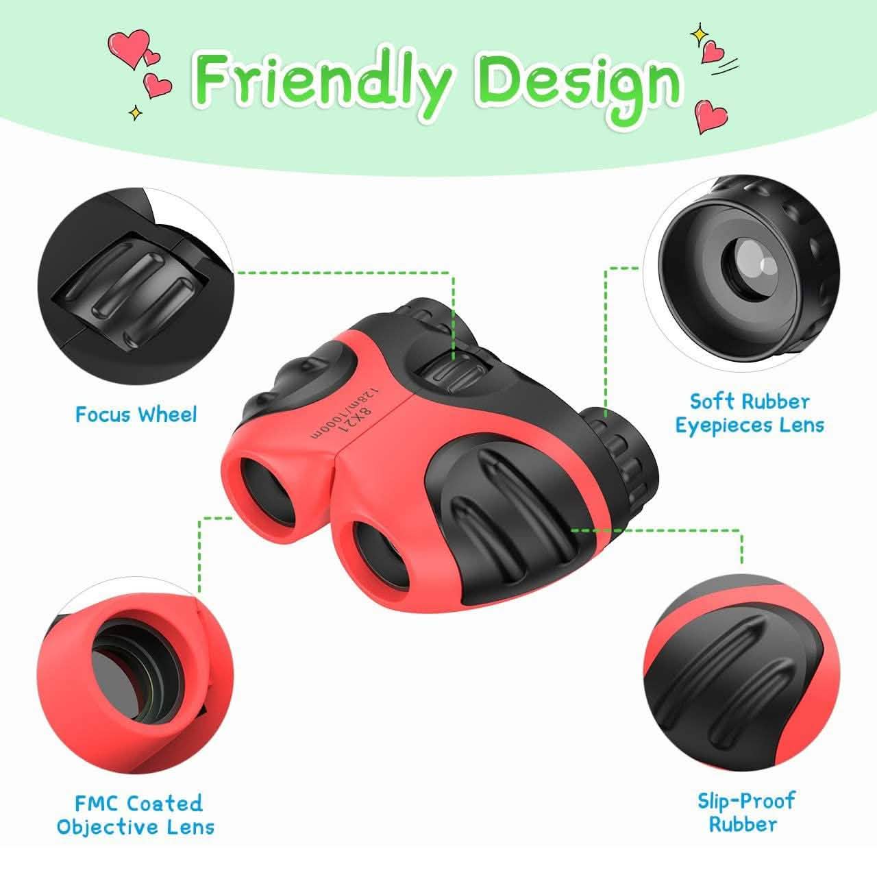 Compact High Resolution Shockproof Binoculars for Kids DailySale