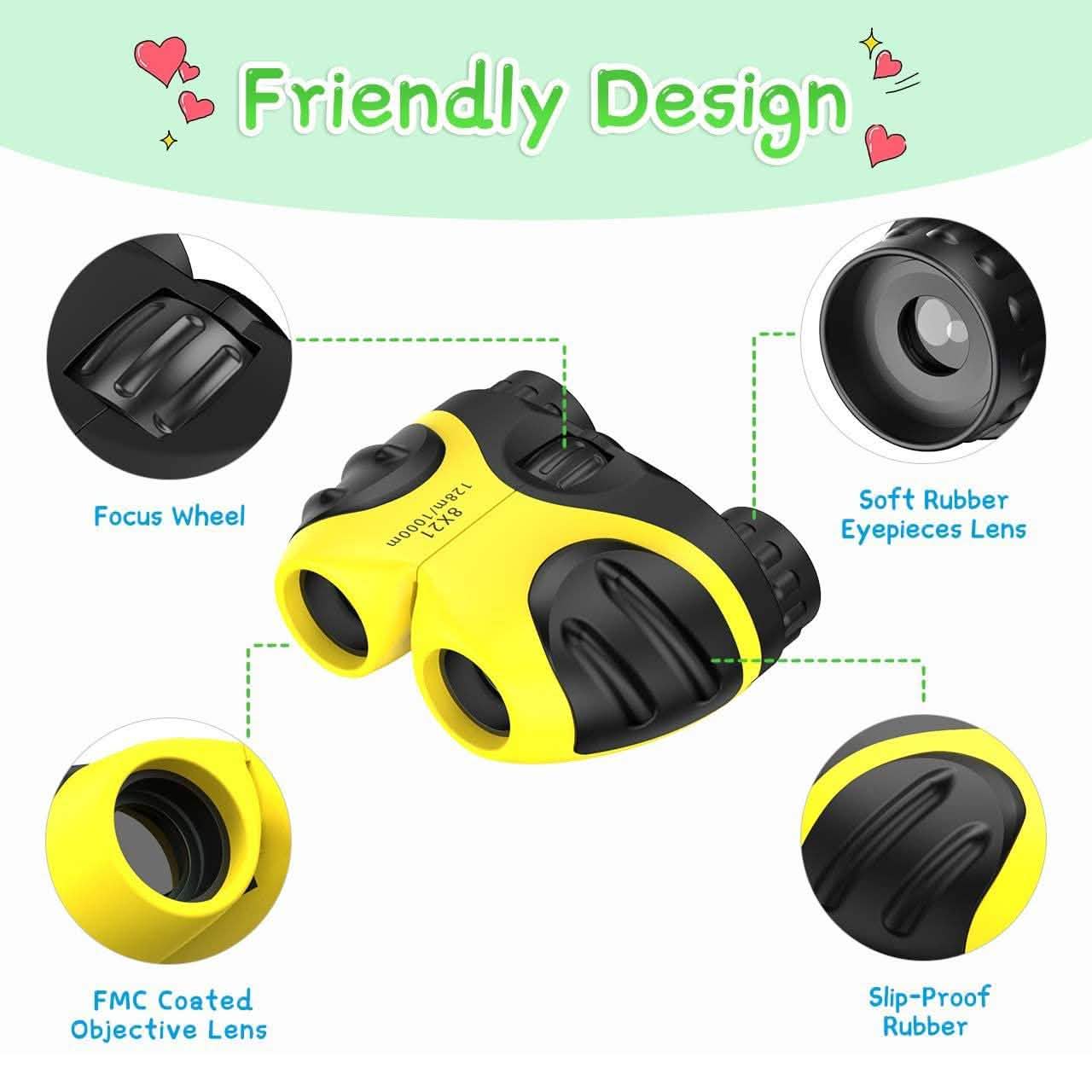 Compact High Resolution Shockproof Binoculars for Kids DailySale