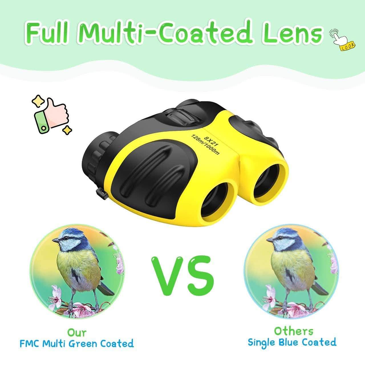 Compact High Resolution Shockproof Binoculars for Kids DailySale