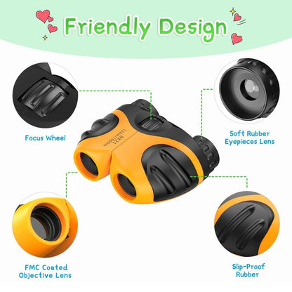 Compact High Resolution Shockproof Binoculars for Kids DailySale