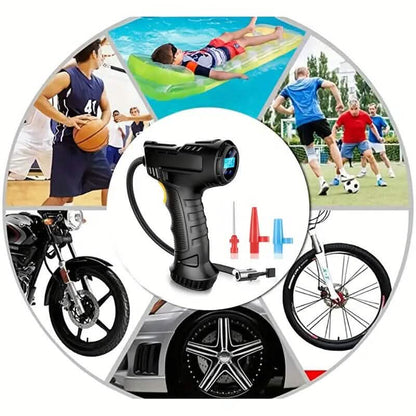 Compact Lightweight Rechargeable Air Pump, Compressors & Inflators with Lithium-Ion Battery DailySale