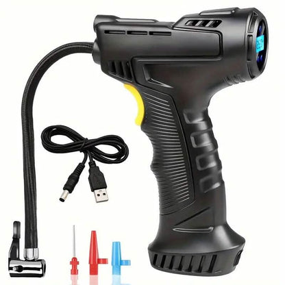 Compact Lightweight Rechargeable Air Pump, Compressors & Inflators with Lithium-Ion Battery DailySale