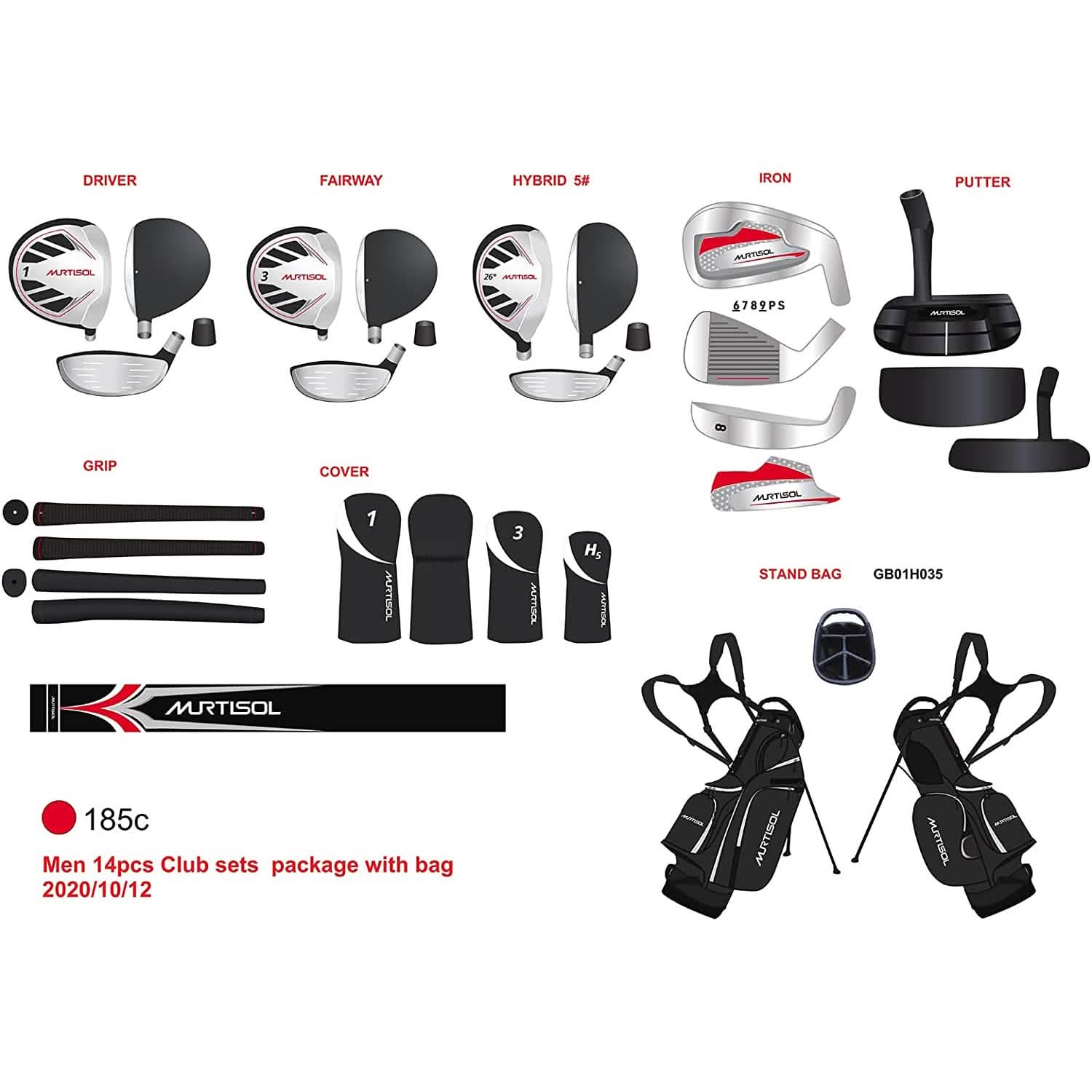 Complete Men's Golf Club Package Sets DailySale