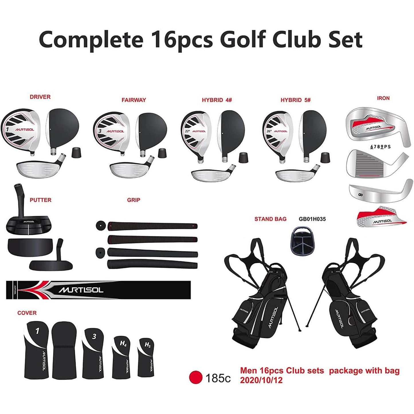 Complete Men's Golf Club Package Sets DailySale