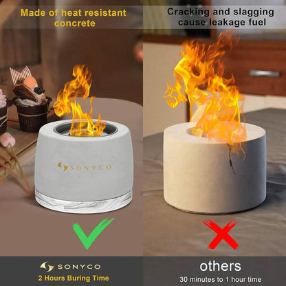 Concrete Tabletop Fire Pit DailySale