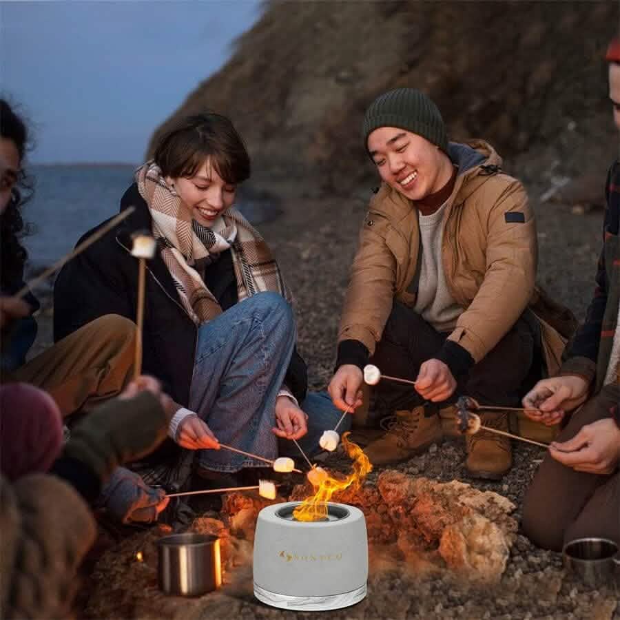 Concrete Tabletop Fire Pit DailySale