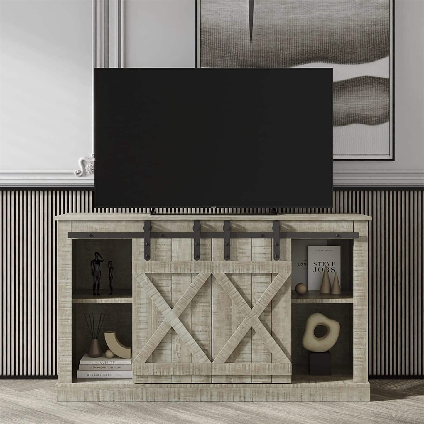 Console Table TV Cabinet with Locker DailySale