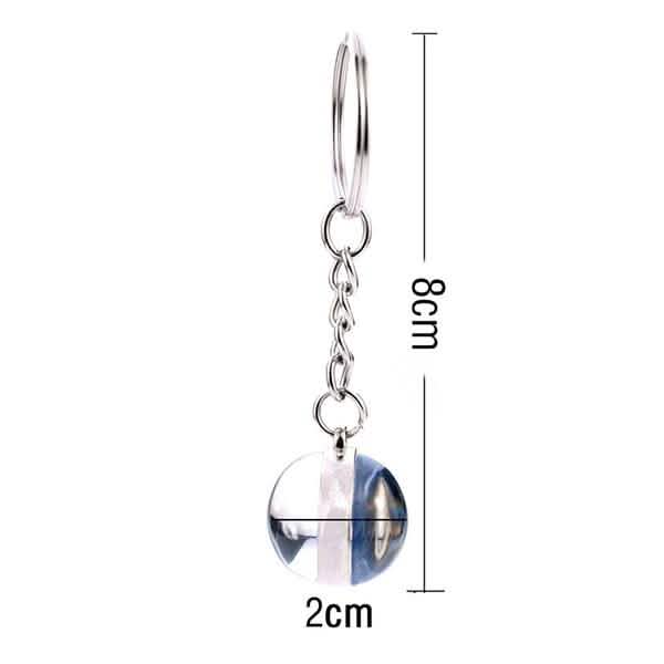 Constellation Double Side Cabochon Glass Ball Keychain DailySale